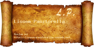 Lissem Pasztorella névjegykártya